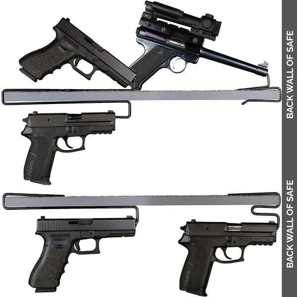 Gun Storage Solutions - Back-Over Handgun Hanger BOHH2 - 2 Pack - Image 6