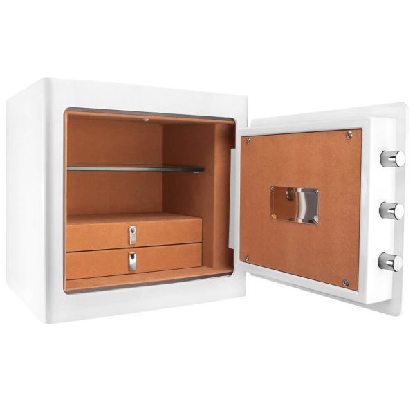 Barska AX13104 White Jewelry Safe - Tan Interior - Image 2