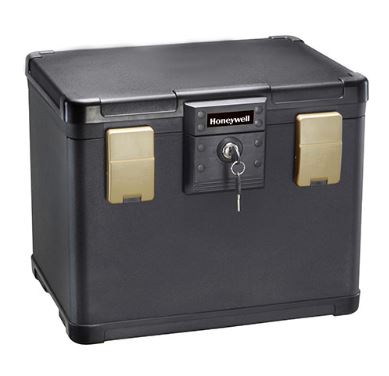 Honeywell 1106 .64 cu. ft. Molded Fire/Water Chest w/ Key Lock & Latch