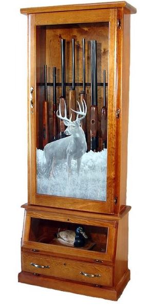 Scout 1608 Solid Pine Fully Assembled 8 - Gun Cabinet