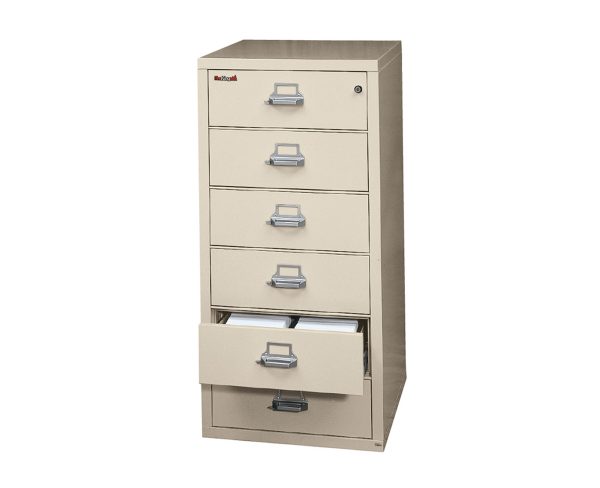 Fire King Card-Check-Note File Cabinet 6 Drawers