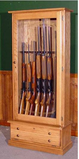 Scout 408 Oak 8-Gun Cabinet