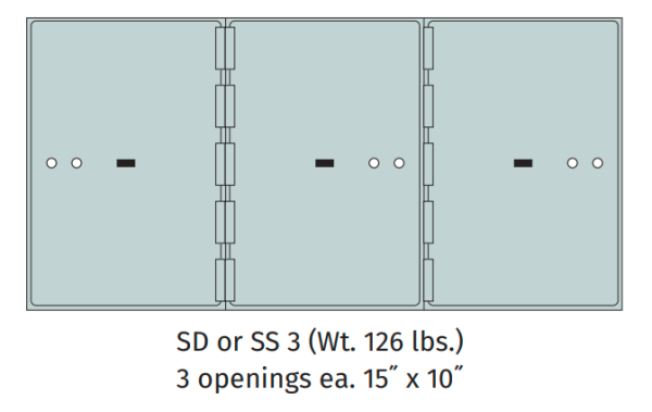 Socal Safe SS Series Modular Safe Deposit Box SS-3