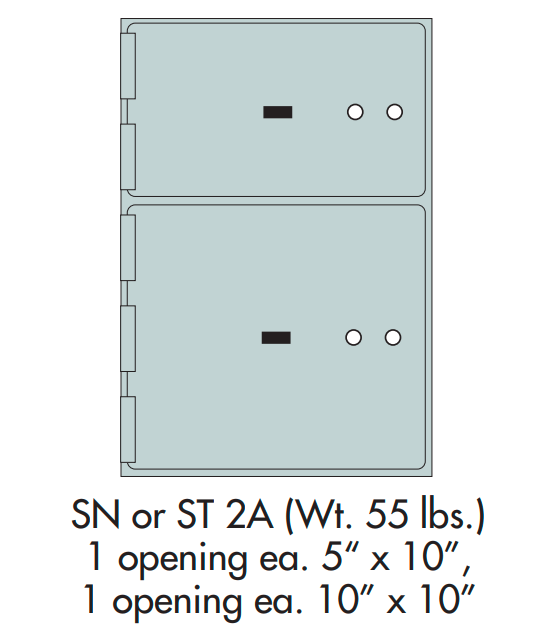 Socal Safe ST Series Modular Safe Deposit Box ST-2A