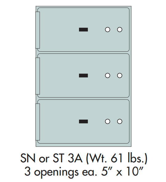 Socal Safe ST Series Modular Safe Deposit Box ST-3A