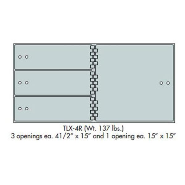 Socal Safe TLX Series Modular Teller Lockers TLX-4R