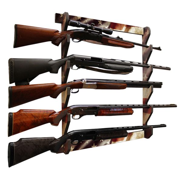 Rush Creek AMERICANA 5 GUN WALL RACK