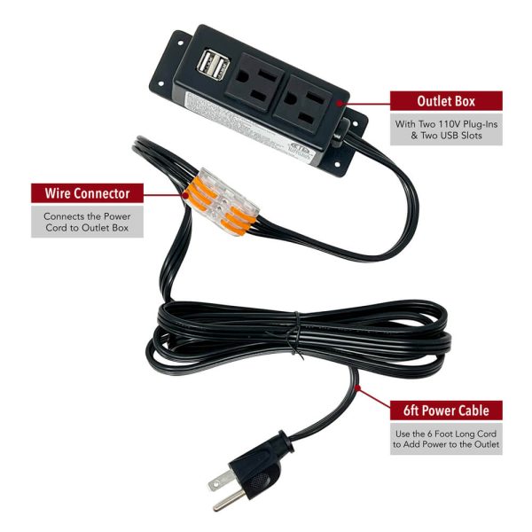 Stealth Gun Safe Power Outlet Kit for Electrical Safe Accessories - Image 9