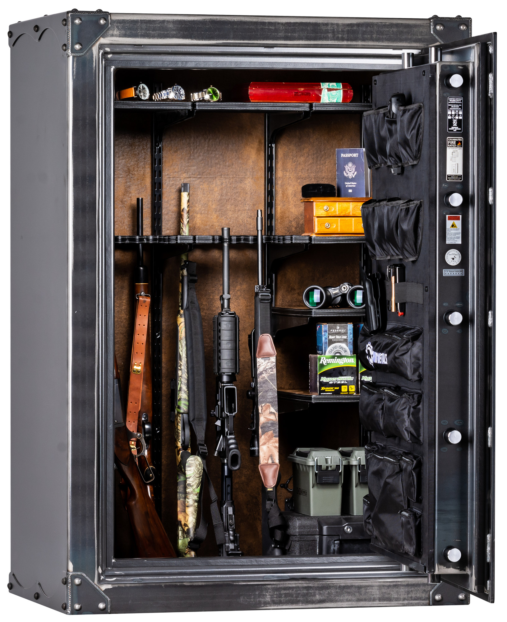 Rhino Ironworks Thunderbolt IWT6042X | 60"H x 42"W x 27"D | 54 Long Gun Safe | 170 Min - Image 9