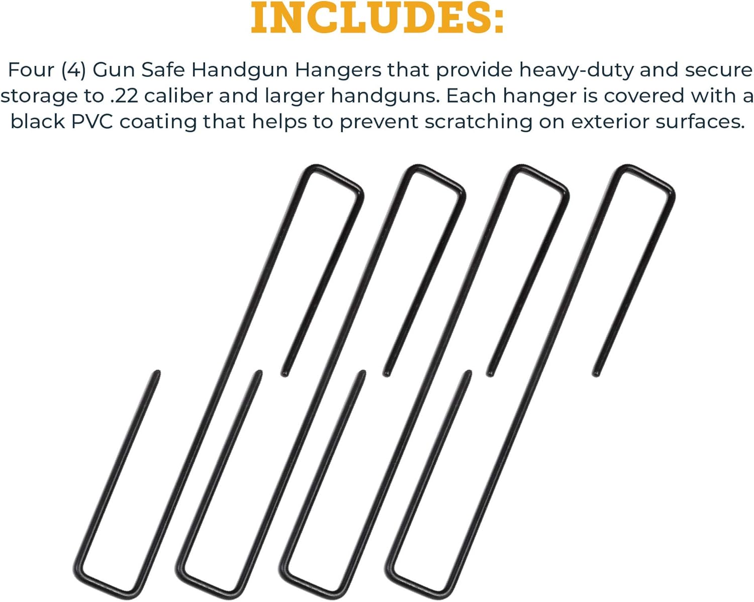 SnapSafe® Universal Handgun Hangers (4-Pack) - Image 5
